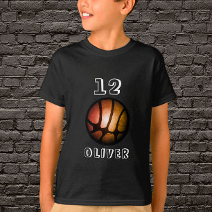 Camiseta Naranja Black Metallic Ball Boy T-Shirt