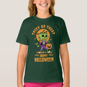 Camiseta Naranja Black Wicks Cute Halloween