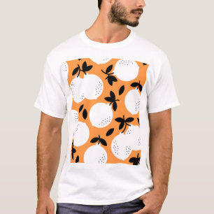 Camiseta Naranja Bliss: Exquisito patrón de fruta