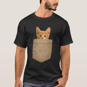 Camiseta Naranja Ca Kitty En Mi Bolsillo
