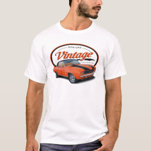 Camiseta Naranja Camaro del vintage