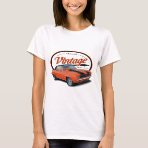 Camiseta Naranja Camaro del vintage