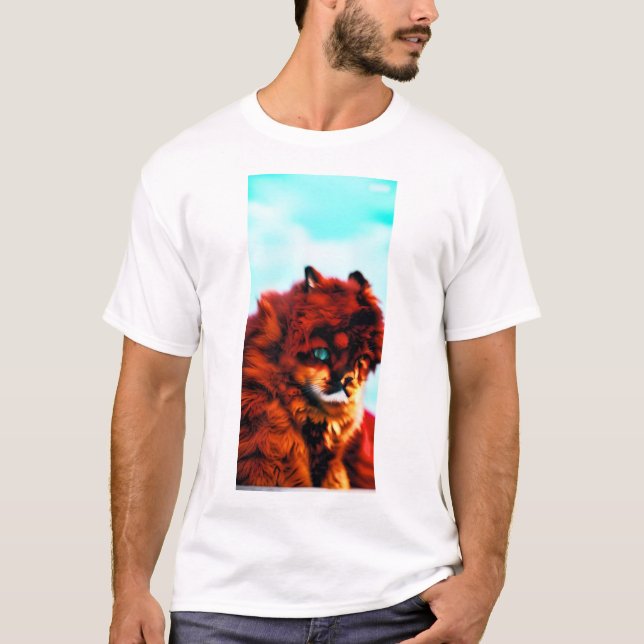 Camiseta Naranja Cat (Anverso)