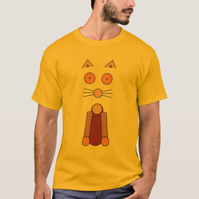 CAMISETA NARANJA CAT (Anverso)