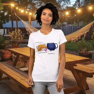 Camiseta Naranja Cat Coffee Mug Blue