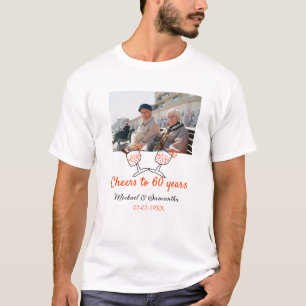 Camiseta Naranja celebra 60 años de aniversario de bodas