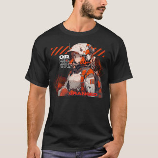 Camiseta Naranja Chica astronauta