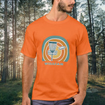 Naranja colorido Retro Disc Golf