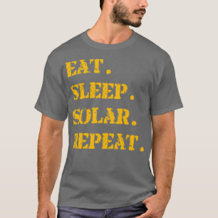 Camiseta Naranja Comer Sleep Solar Repetir
