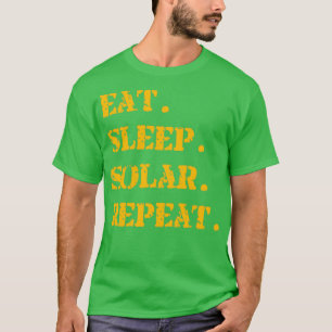 Camiseta Naranja Comer Sleep Solar Repetir 2