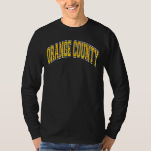 Camiseta Naranja County California Ca Varsity Style Amber T