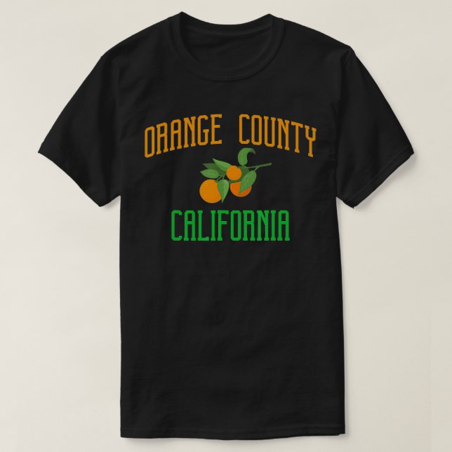 Camiseta Naranja County California Pacific Ocean Surfing (Diseño del anverso)