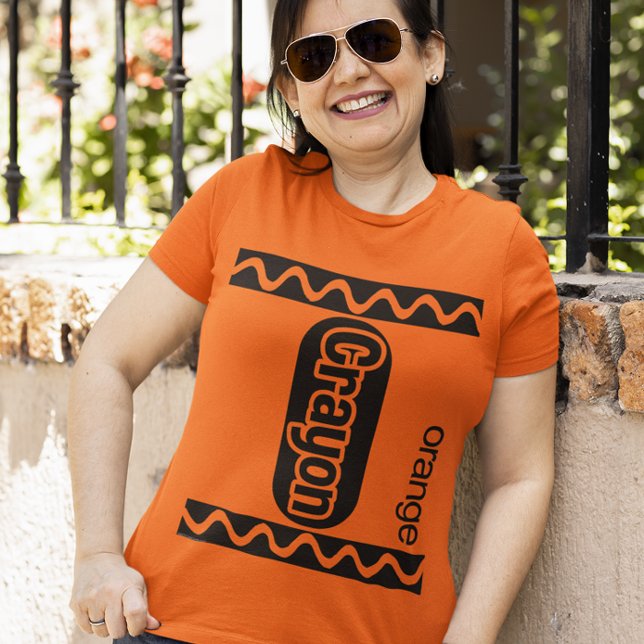 Camiseta Naranja Crayon Halloween (Subido por el creador)