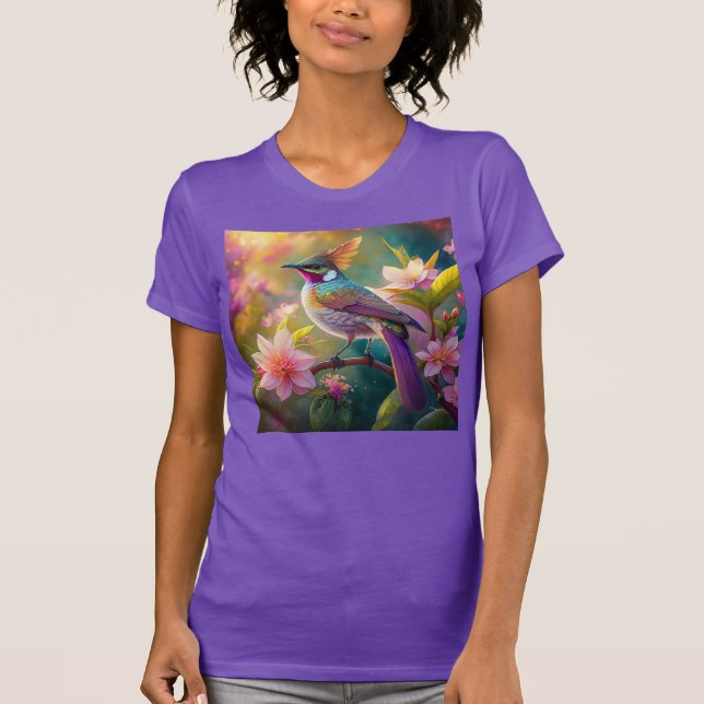 Camiseta Naranja Creste Arco Iris Jay Fantasy Bird (Anverso)