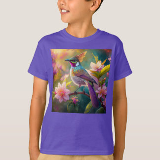 Camiseta Naranja Creste Arco Iris Jay Fantasy Bird