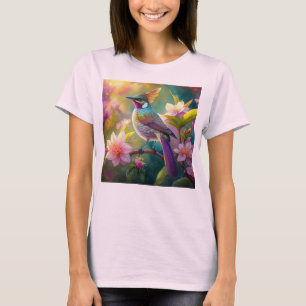 Camiseta Naranja Creste Arco Iris Jay Fantasy Bird