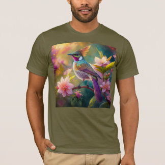 Camiseta Naranja Creste Arco Iris Jay Fantasy Bird