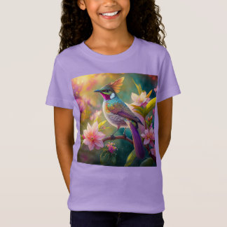 Camiseta Naranja Creste Arco Iris Jay Fantasy Bird