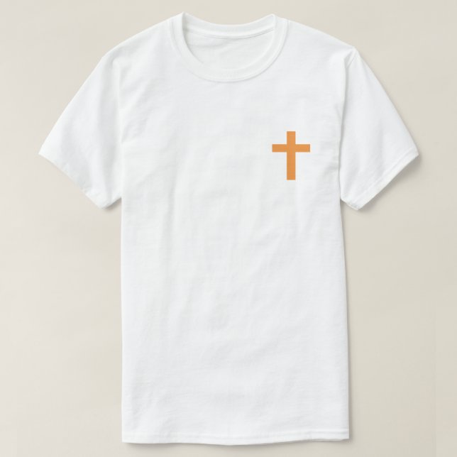 Camiseta Naranja Cross T-Shirt (Diseño del anverso)
