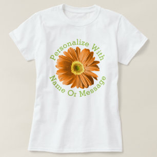 Camiseta Naranja Daisy Flower