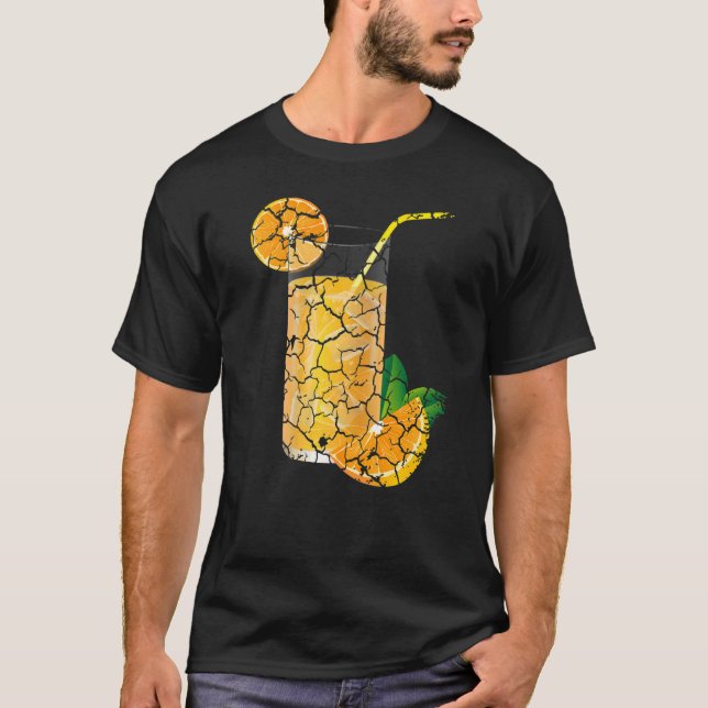 Camiseta Naranja de alimentos con problemas de jugo (Anverso)