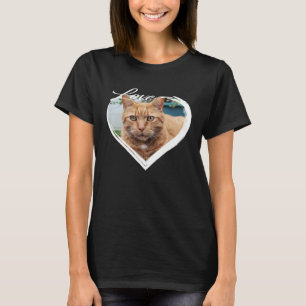 Camiseta Naranja de amor Tabby Ginger Cat Kitten Me Encanta
