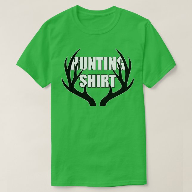 Camiseta Naranja de Antlers Buck de caza de venados Whiteta (Diseño del anverso)