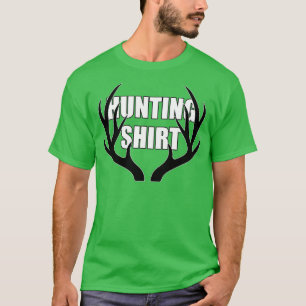 Camiseta Naranja de Antlers Buck de caza de venados Whiteta