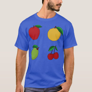 Camiseta Naranja de Apple limón y frutas de cerezo