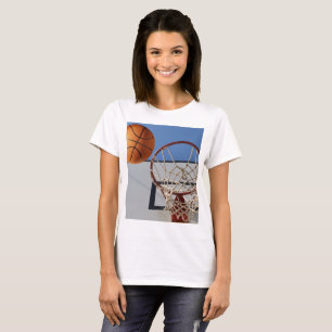 Camiseta Naranja De Baloncesto A Punto De Puntuar Puntos,