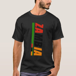 Camiseta Naranja De Bandera De Zambia Eagle República De Za