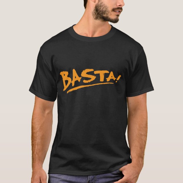 Camiseta Naranja de Basta (Anverso)