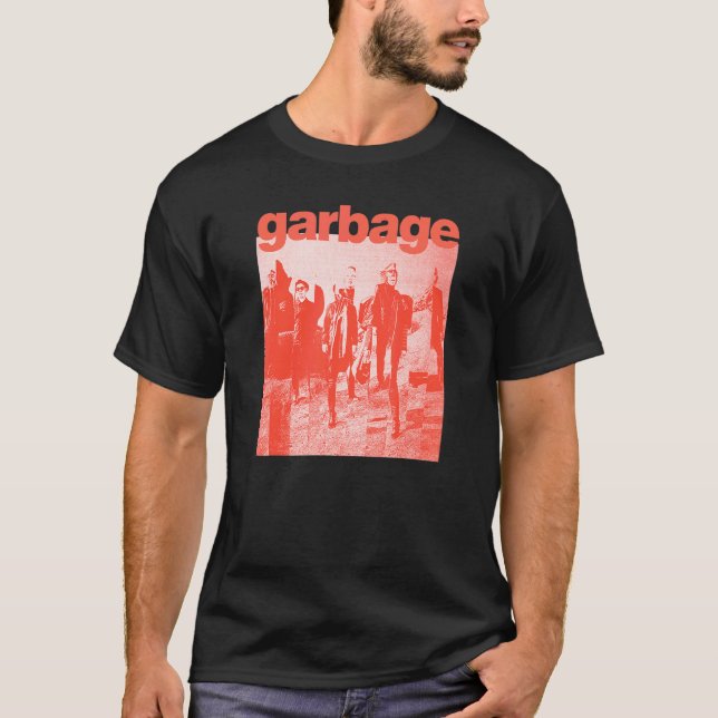 Camiseta Naranja de basura dimitiéndose (Anverso)