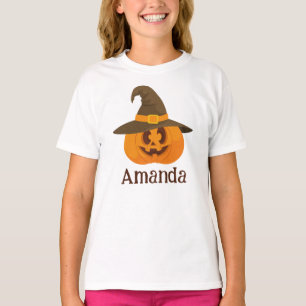 Camiseta Naranja de calabaza de Halloween Jack O Lantern Di