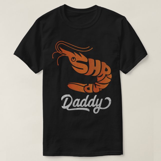 Camiseta Naranja de camarón Shrimp Aqua (Diseño del anverso)
