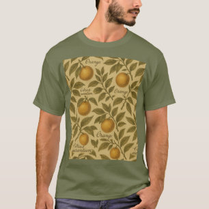 Camiseta Naranja de cítricos botánicos con guión
