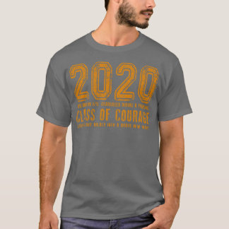 Camiseta naranja de clase de coraje de 2020