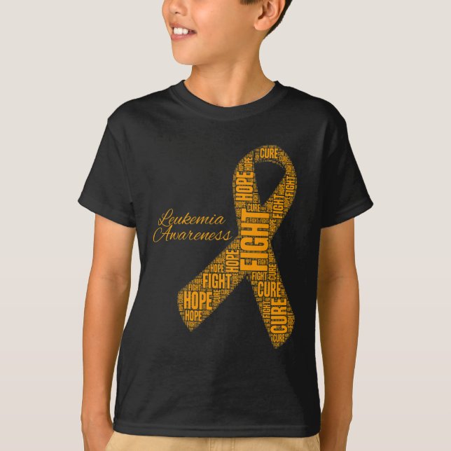 Camiseta Naranja de conciencia Cinta lucha contra la espera (Anverso)