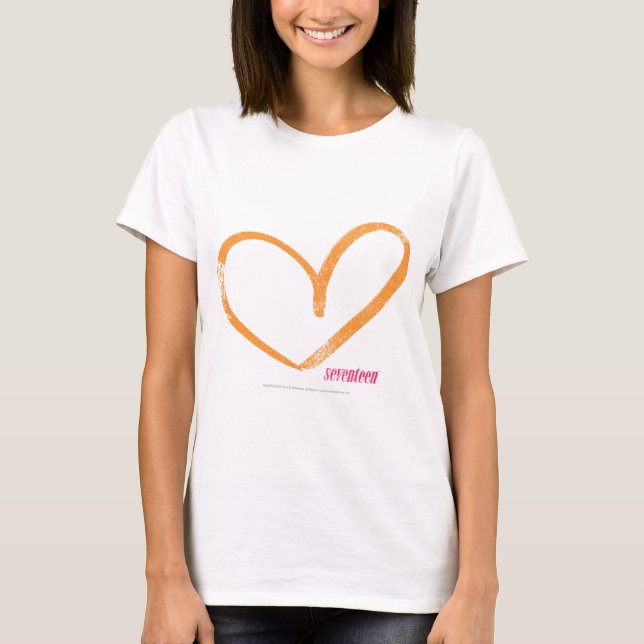 Camiseta Naranja de corazón abierto (Anverso)