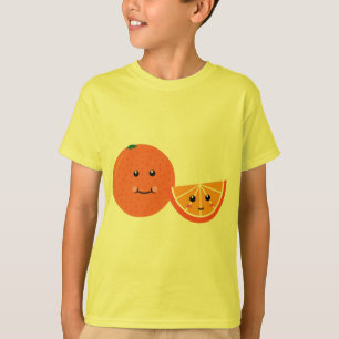 Camiseta Naranja de corte