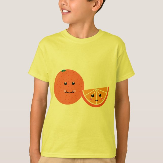 Camiseta Naranja de corte (Anverso)