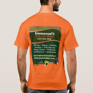 Camiseta Naranja de corte de hierba para el pastoreo de cés
