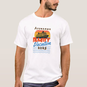 Camiseta Naranja de crucero de la familia Sunset PERSONALIZ