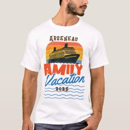Camiseta Naranja de crucero de la familia Sunset PERSONALIZ