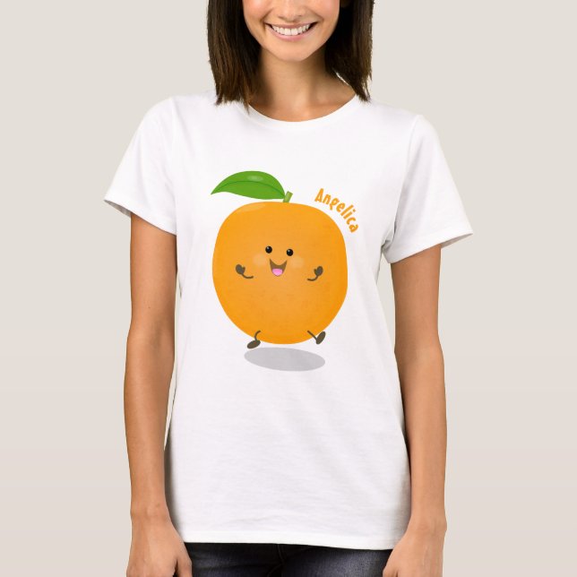 Camiseta Naranja de danza dulce cítricos (Anverso)