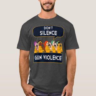 Camiseta Naranja de diseño de control de violencia contra l