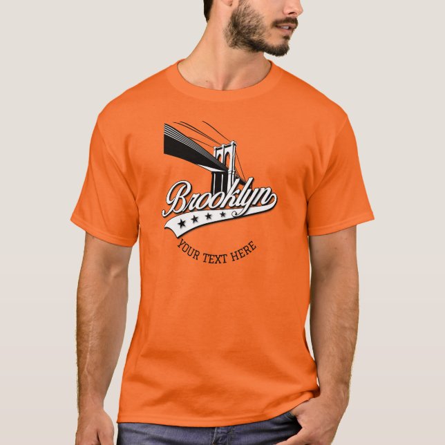 Camiseta naranja de diseño minimalista elegante de (Anverso)