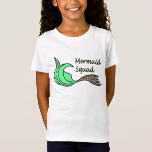 Camiseta Naranja de Escuadrón de Sirenas y Verde