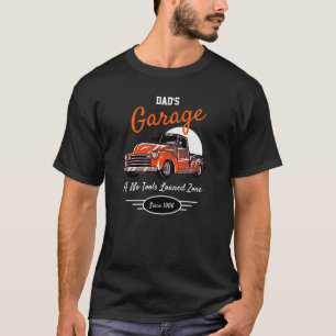 Camiseta Naranja de eslóganes divertidos de Garage Dad