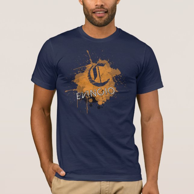 Camiseta Naranja de Evincio (Anverso)